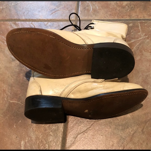 Vintage Laredo Lace up Granny Leather Boots Sz 6 - Picture 5 of 8